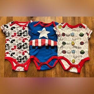 Mickey Mouse & Marvel’s Avengers Onesies Bundle